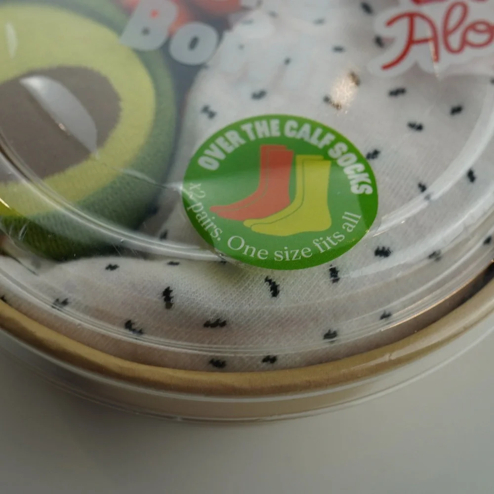 New Eat My Socks Poke Bowl Socks Set Aloha One Size Over The Calf 2 Pairs‎